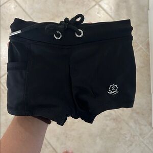 Black toddler Boys' Swimzip Shorties